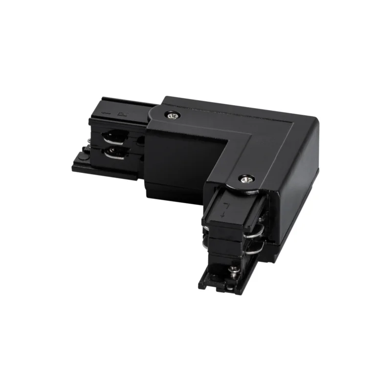 Prolumia 3-Fase rail, L-koppelstuk (aarde buitenzijde), zwart Voordeelprijs