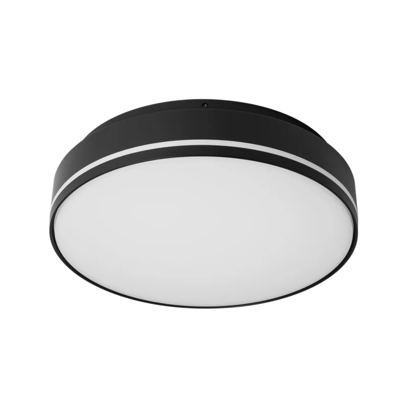 Prolumia Pro-Stripe, opbouw, Ø270xH67mm, max. 24W, nood, zwart, 3000-4000K, Ra80, AF3, 110°, IP20 Flitsaanbieding