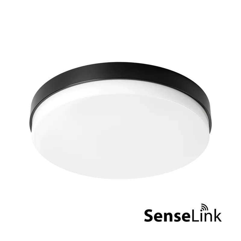 Prolumia Prodisc III, opbouw, Ø 335 mm, max 22 W, SenseLink sensor, zwart - 3000-3500-4000K, Ra80, AF4, 120°, IP54 Koop Vandaag