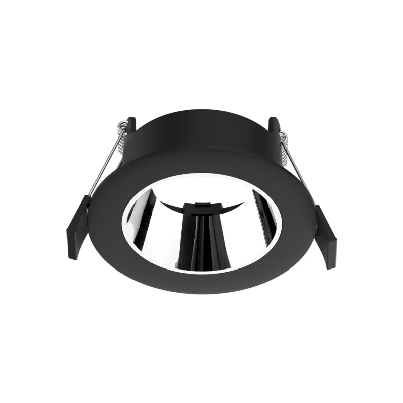 Prolumia Pro-Ambiance, inbouwring/anti-glare, voor Ø 50 mm module, rond, vast, zwart/spiegelend, sparing-Ø 68 mm, buiten-Ø 90 mm, IP65 Beperkte Voorraad