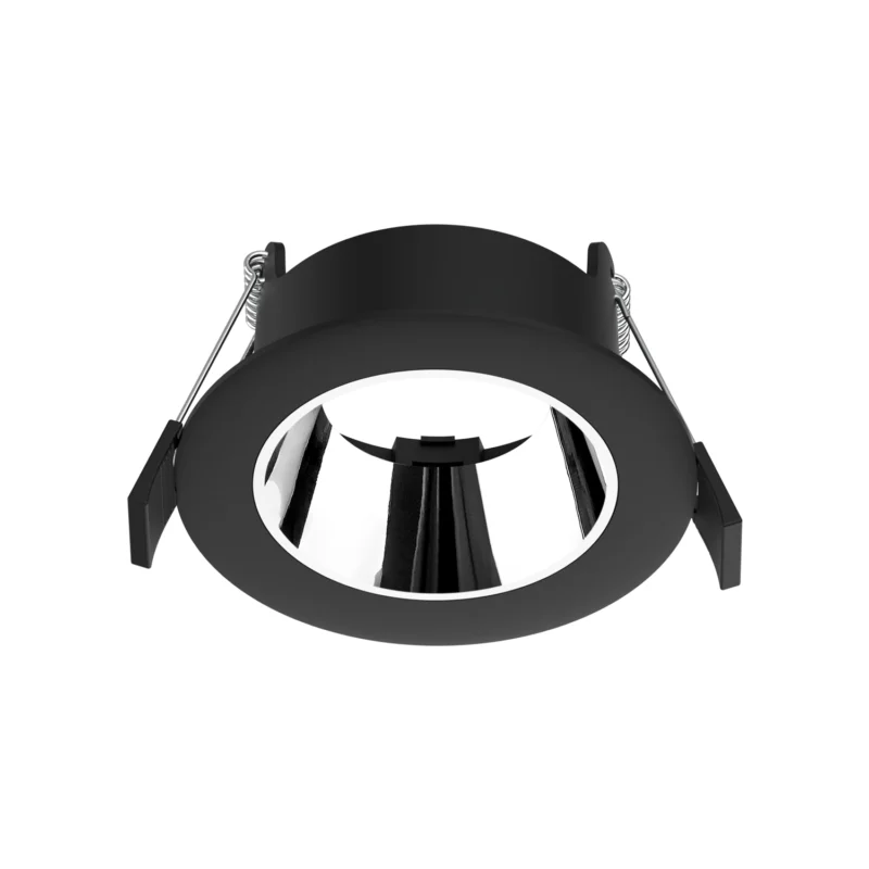 Beperkt Aanbod Prolumia Pro-Ambiance, inbouwring/anti-glare, voor Ø 58 mm module, rond, vast, zwart/spiegelend, sparing-Ø 76 mm, buiten-Ø 95 mm, IP65