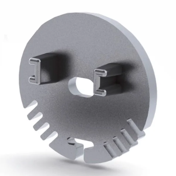 Weekendaanbieding Prolumia Eindkap rond met draaddoorvoer, aluminium