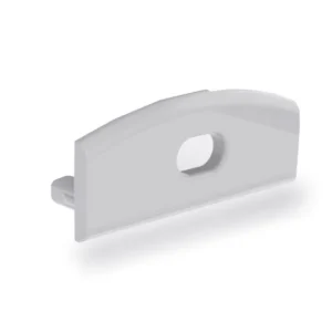 Prolumia Eindkap slimline breed 8mm, met draaddoorvoer, aluminium Bestseller