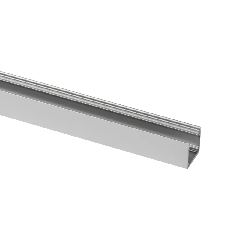 Flitsaanbieding Prolumia Aluminium profiel 2m, mat satijn, Opbouw, 25mm, geanodiseerd