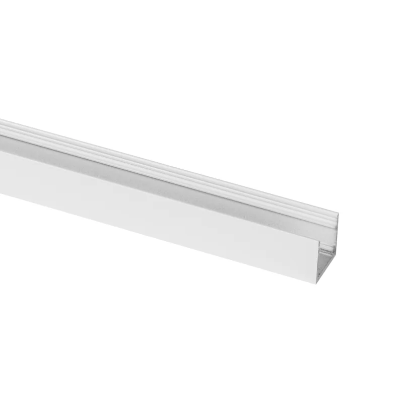 Goedkoop Prolumia Aluminium profiel 3m, wit RAL 9003 mat, Opbouw, 25mm