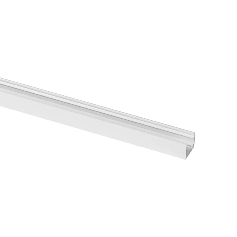 Bestseller Prolumia Top Line Aluminium profiel 2m, wit RAL 9003 mat, Opbouw, 15mm