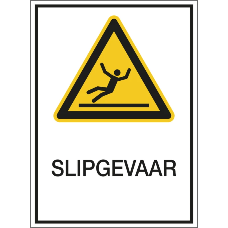 Brady - Waarschuwingspictogram - A3 Sign - Slipgevaar - PIC 324-N-A3-B7527 - 808388 - 86808388 Hoge Kwaliteit
