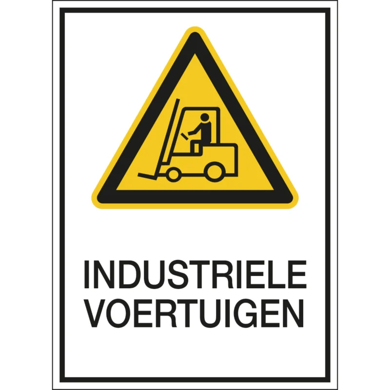 Brady - Waarschuwingspictogram - A4 Sign - Industriële voertuigen - PIC 306-N-A4-B7527 - 808436 - 86808436 Laatste Kans
