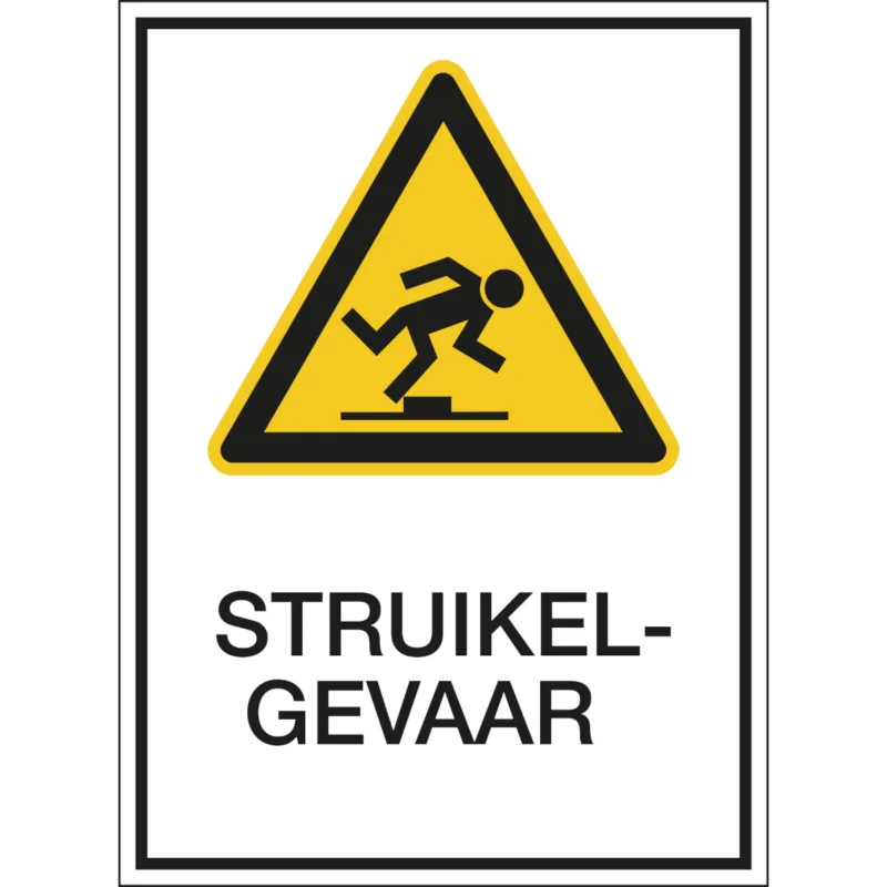 Beperkte Voorraad Brady - Waarschuwingspictogram - A5 Sign - Struikelgevaar - PIC 325-NSA-A5-B7527 - 809879 - 86809879