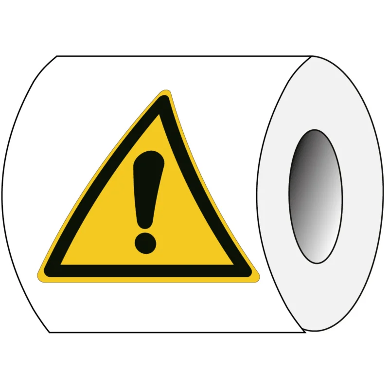 Brady - Waarschuwingspictogram - ISO Veiligheidspictogram - Waarschuwing - PIC W001-Tri 100-PE-ROLL/1 - 826614 - 86826614 Fabrieksprijs