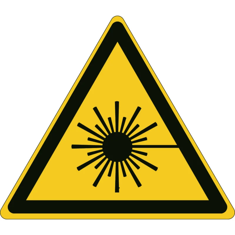 Beperkte Voorraad Brady - Waarschuwingspictogram - ISO Veiligheidspictogram - Waarschuwing Laserstraal - PIC W004-Tri 100-AL-CRD/1 - 826918 - 86826918