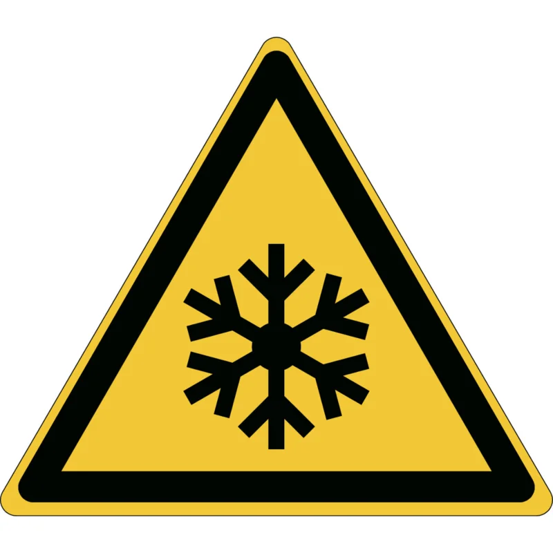 Bestseller Brady - Waarschuwingspictogram - ISO Veiligheidspictogram - Waarschuwing Lage temperaturen - PIC W010-Tri 315-PP-CRD/1 - 827805 - 86827805