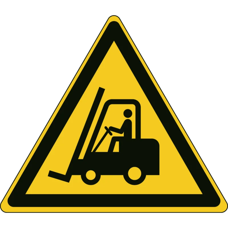 Brady - Waarschuwingspictogram - ISO Veiligheidspictogram - Waarschuwing Transportvoertuigen - PIC W014-Tri 315-PE-CRD/1 - 828393 - 86828393 Bestseller
