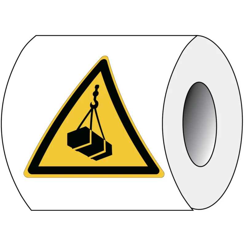 Betaalbaar Brady - Waarschuwingspictogram - ISO Veiligheidspictogram - Waarschuwing Hangende last - PIC W015- Tri 050-PE-ROLL/1 - 828536 - 86828536