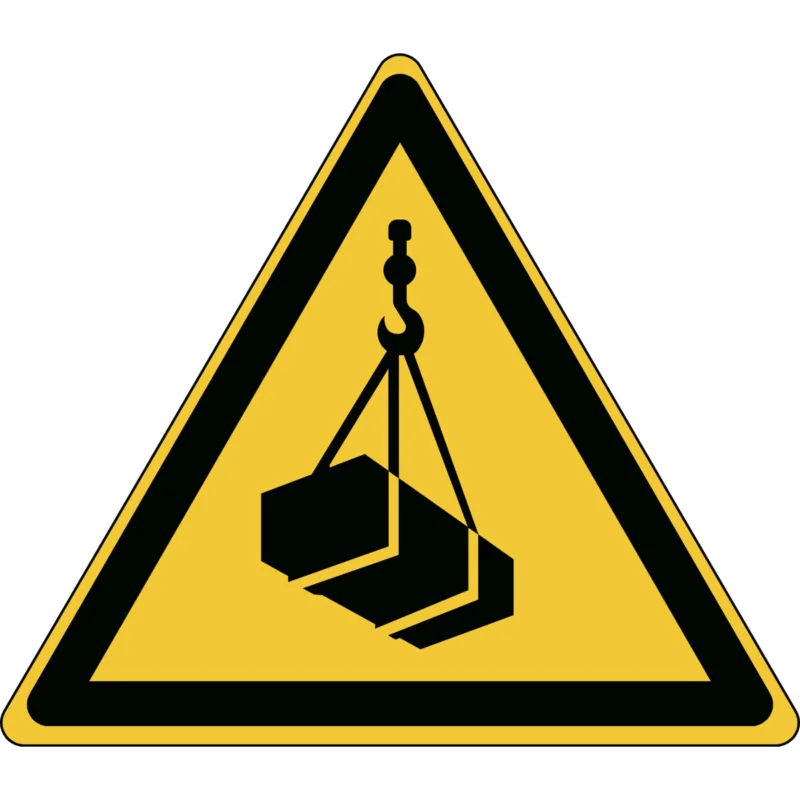 Actieprijs Brady - Waarschuwingspictogram - ISO Veiligheidspictogram - Waarschuwing Hangende last - PIC W015-Tri 200-PE-CRD/1 - 828540 - 86828540