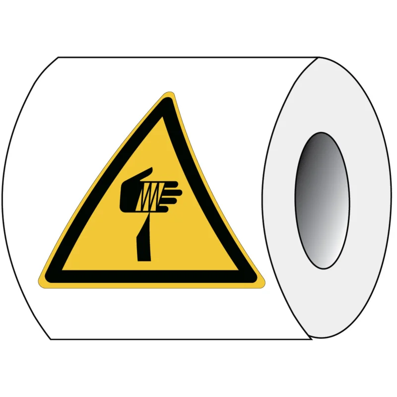 Brady - Waarschuwingspictogram - ISO Veiligheidspictogram - Waarschuwing Gevaar voor scherpe elementen - PIC W022- Tri 050-PE-ROLL/1 - 829572 - 86829572 Betaalbaar