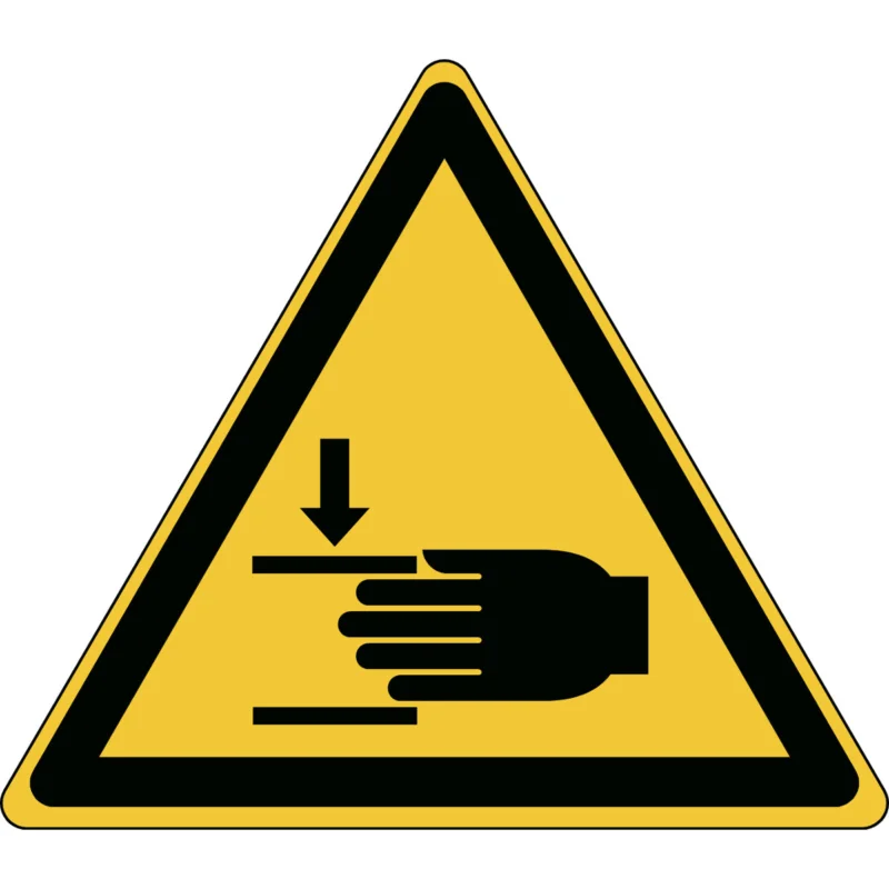 Brady - Waarschuwingspictogram - ISO Veiligheidspictogram - Waarschuwing Verwondingen aan de hand - PIC W024-Tri 100-AL-CRD/1 - 829878 - 86829878 Betrouwbaar