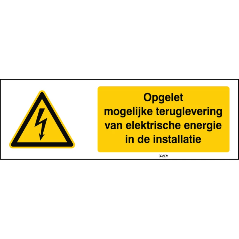 Weekendaanbieding Warning Pictograms - W/W012/NL523/PE-150X50-1