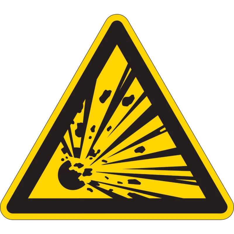 Bestel Nu Brady - Waarschuwingspictogram - Pictogram voor identificatie van gevaarlijke stoffen - Explosieve stoffen - PIC 301-TRI 100-B7527 - 223441 - 86223441
