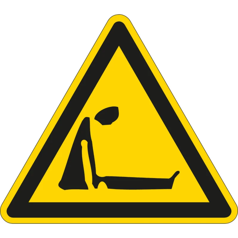 Brady - Waarschuwingspictogram - Pictogram voor Machineveiligheid - Verstikkingsgevaar - PIC 482-TRI 200-B7525 - 223472 - 86223472 Premium