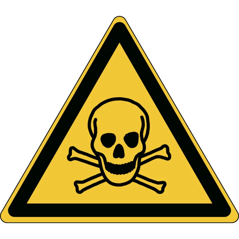 Beperkt Aanbod Brady - Waarschuwingspictogram - ISO Veiligheidspictogram - Waarschuwing Giftige Stoffen - W/W016/NT/TWM-TRI100-1 - 236849 - 86236849