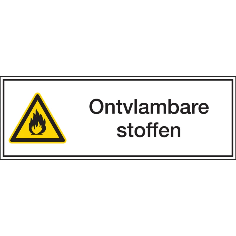 Brady - Waarschuwingspictogram - Pictogram voor identificatie van gevaarlijke stoffen - Ontvlambare stoffen - Ontvlambare stoffen - STN 194-297X105-B7541 - 251393 - 86251393 Bestel Nu