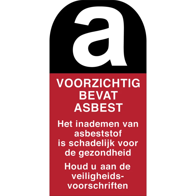 Brady - Waarschuwingspictogram - Pictogram voor identificatie van gevaarlijke stoffen - Gevaar asbest - VOORZICHTIG BEVAT ASBEST... - STN 703-052X105-B7541 (BRANDED) - 251467 - 86251467 Aanbieding