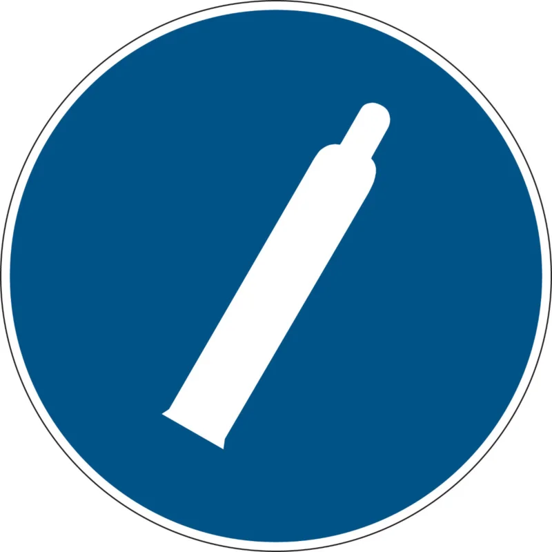 Actieprijs Brady - Gebodspictogram - Gebodspictogram - Gascilinder onder druk - PIC 276-DIA 315-B7527 - 252154 - 86252154