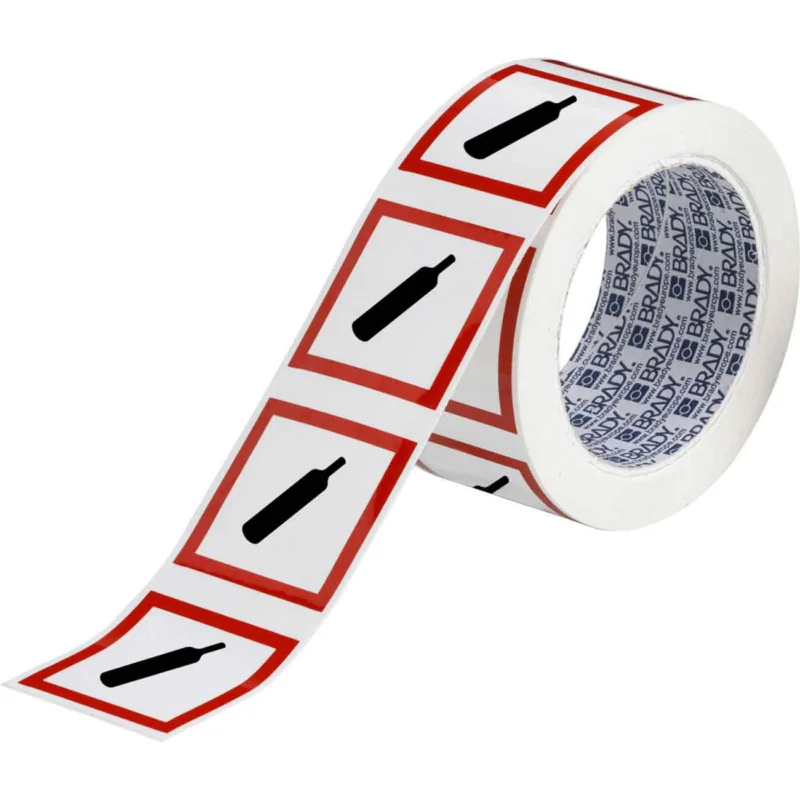 Brady - Gevaarlijke stoffen pictogram - GHS Symbool - GHS04 - Houder onder druk - PIC 1804-50*50-B7541-RLL-C - 811696 - 86811696 Laatste Versie
