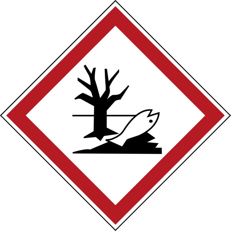 Brady - Gevaarlijke stoffen pictogram - GHS Symbool - GHS09 - Milieugevaarlijk - PIC 1806-70*70-B7541-CRD - 811707 - 86811707 Laatste Versie