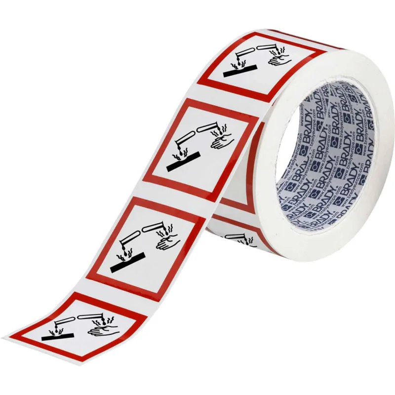 Brady - Gevaarlijke stoffen pictogram - GHS Symbool - GHS05 - Bijtend - PIC 1808-50*50-B7541-RLL-C - 811716 - 86811716 Lage Prijs