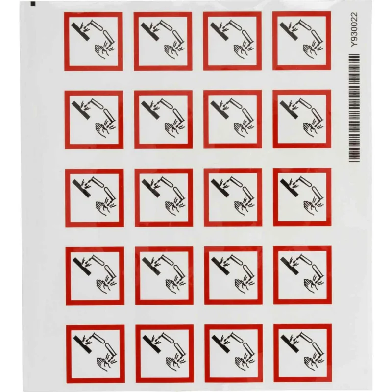 Brady - Gevaarlijke stoffen pictogram - GHS Symbool - GHS05 - Bijtend - PIC 1808-40*40-B7541-CRD - 811715 - 86811715 Direct Verzonden