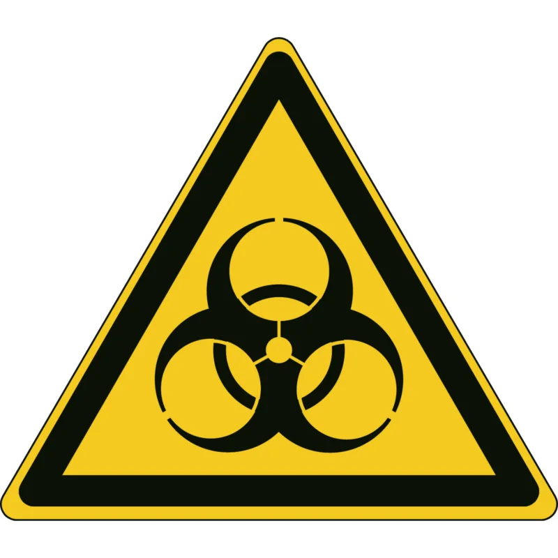 Brady - Waarschuwingspictogram - ISO Veiligheidspictogram - Waarschuwing Biologisch besmettingsgevaar - PIC W009-Tri 200-PE-CRD/1 - 827652 - 86827652 Superprijs