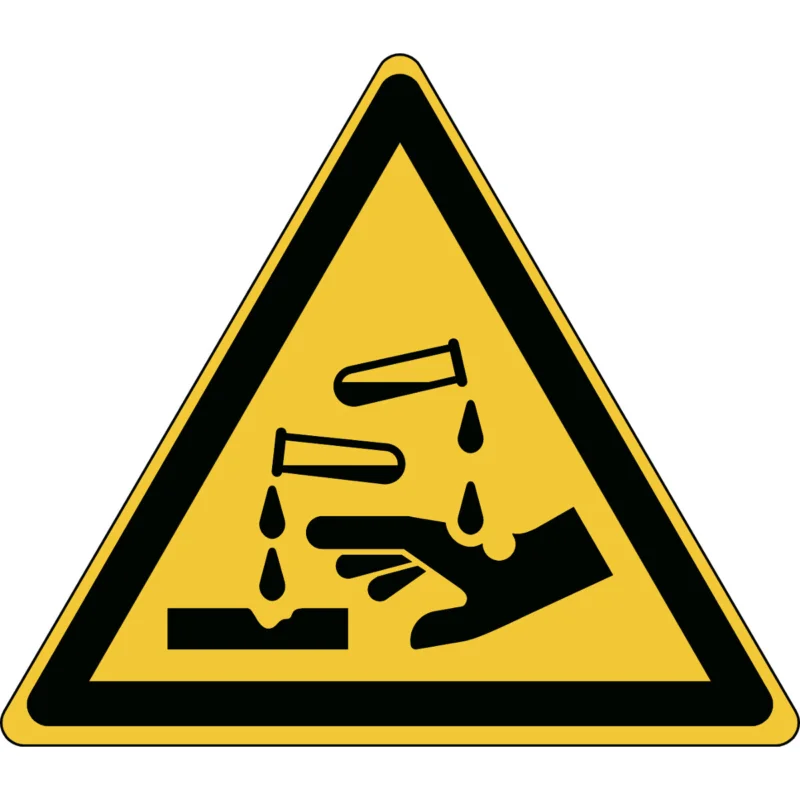 Bestel Nu Brady - Waarschuwingspictogram - ISO Veiligheidspictogram - Waarschuwing Bijtende Stoffen - PIC W023-Tri 315-PP-CRD/1 - 829729 - 86829729