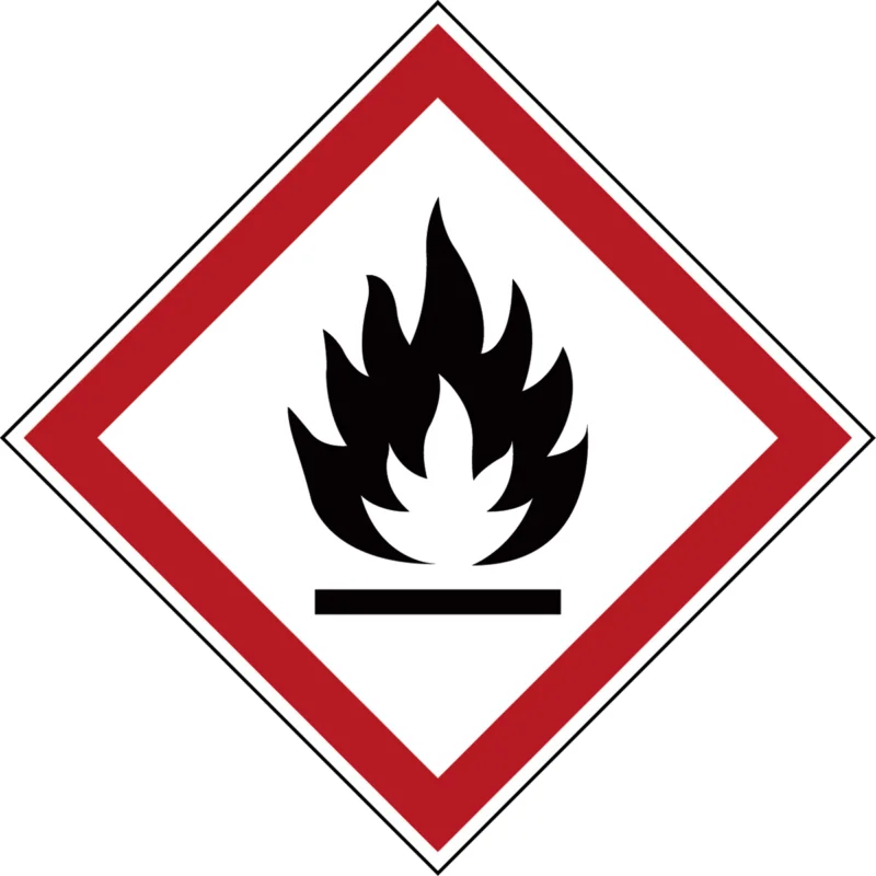 Brady - Gevaarlijke stoffen pictogram - GHS Symbool - GHS02 - Brandgevaarlijk - PIC 1802-21*21-B7541-RLL-DC - 834186 - 86834186 Gratis Retour