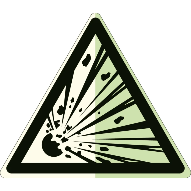 Brady - Waarschuwingspictogram - Fotoluminescent veiligheidspictogram - W/W002/NT-SA-PHOLUMC-Tri 150/1-B - 836134 - 86836134 Beperkte Voorraad