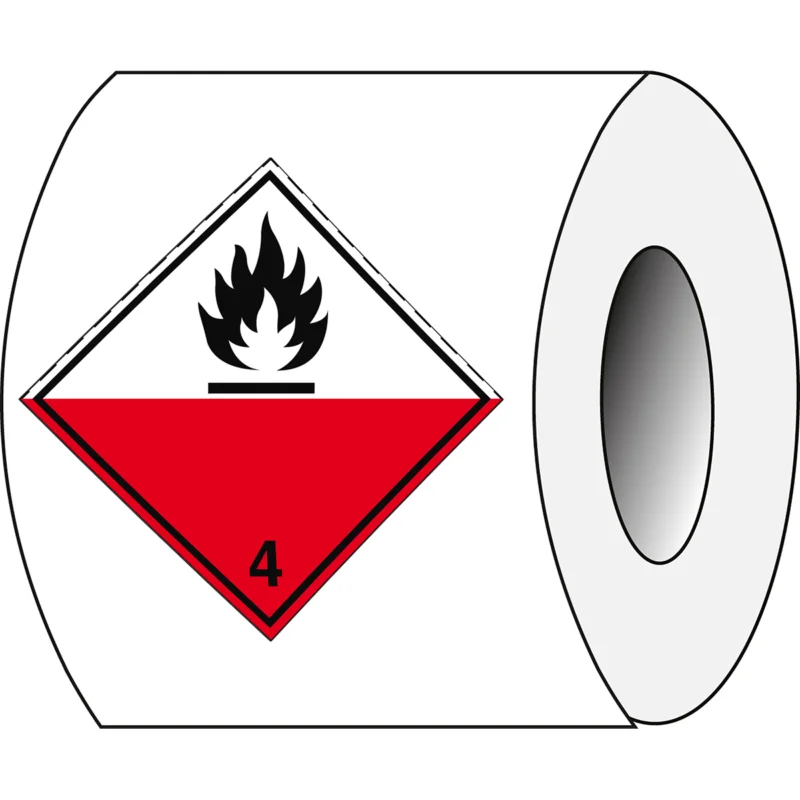Alleen Vandaag Brady - Gevaarlijke stoffen pictogram - Vervoerspictogram - Zeer licht ontvlambaar - ADR 4.2RL-100*100-B7541 - 223577 - 86223577