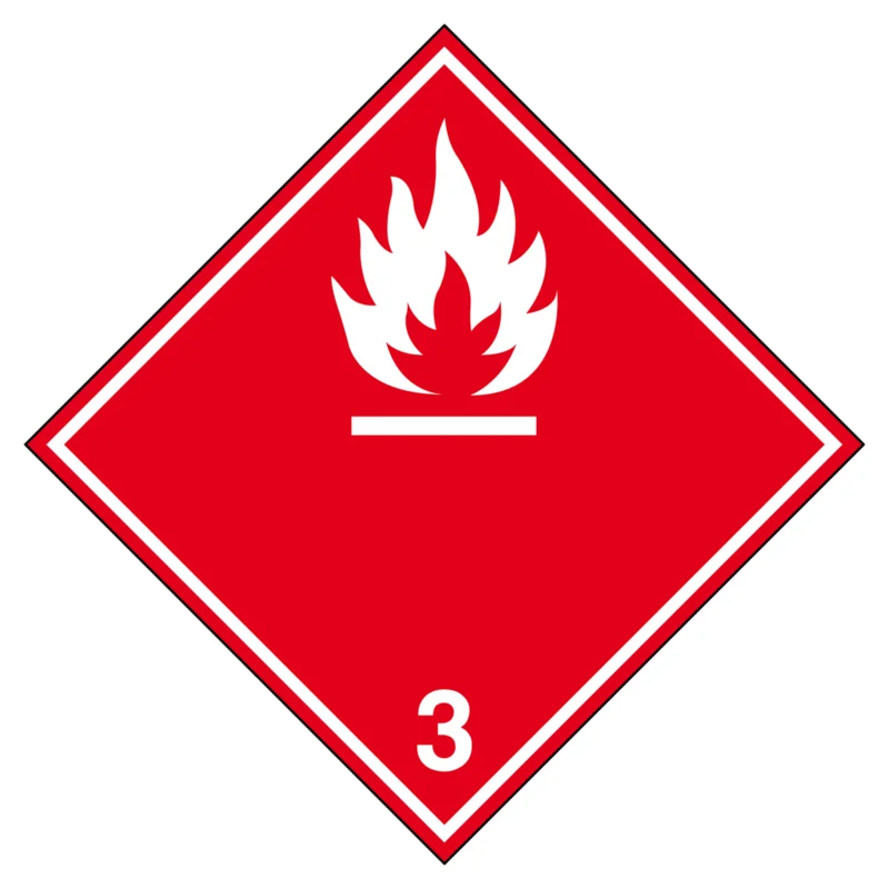 Brady - Gevaarlijke stoffen pictogram - Vervoerspictogram - Ontvlambaar (brandbare vloeistof) - ADR 3B-297*297-B7525 - 223603 - 86223603 Fabrieksprijs