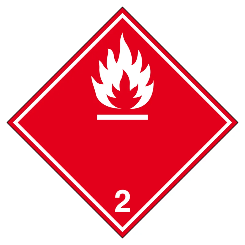 Brady - Gevaarlijke stoffen pictogram - Vervoerspictogram - Licht ontvlambaar gas - ADR 2.1B-100*100-B7541 - 227593 - 86227593 Laatste Kans