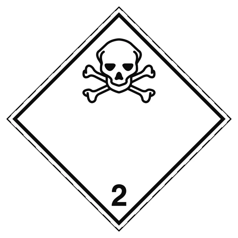 Brady - Gevaarlijke stoffen pictogram - Vervoerspictogram - Giftig gas - ADR 2.3-297*297-B0859 - 227795 - 86227795 Koop Online