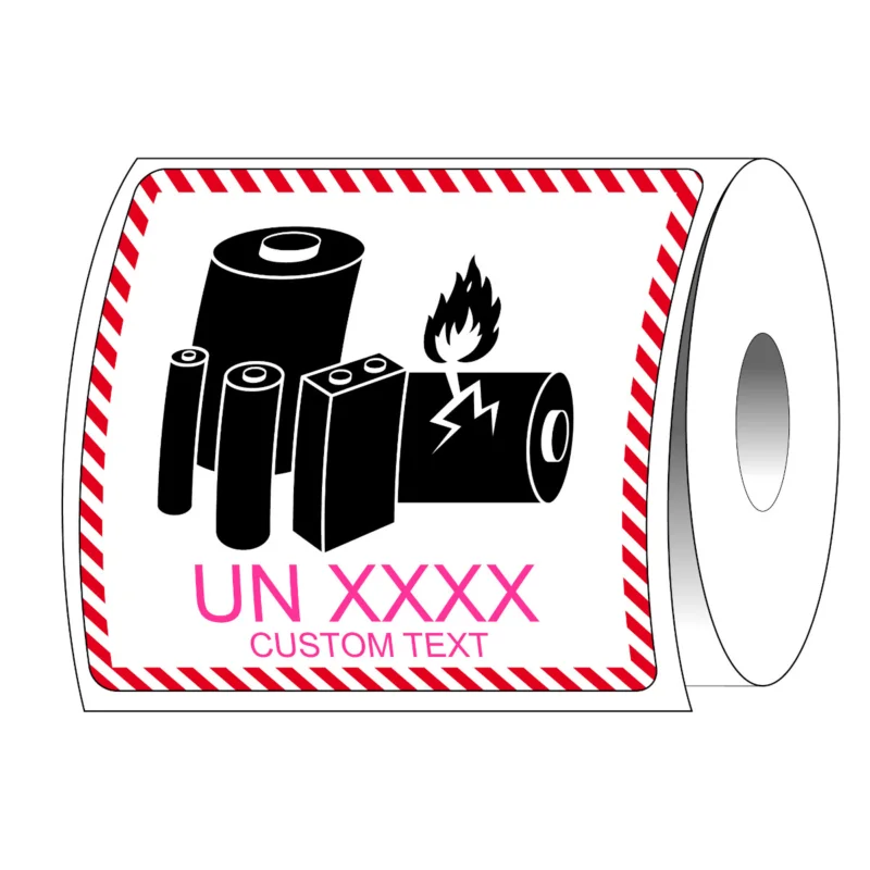 Brady - Overige pictogrammen - Gepersonaliseerd verpakkingslabel voor lithium-ionbatterijen - T/ADM-LBM-UN3480-120X110-1000 -custom - 237820 - 86237820 Snelle Levering
