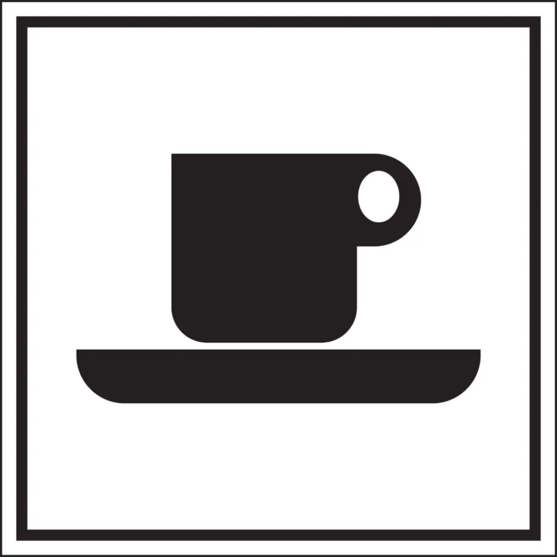 Brady - Overige pictogrammen - Informatietekens - Cafetaria - PIC 460-200X200-B7541 - 250561 - 86250561 Weekendaanbieding