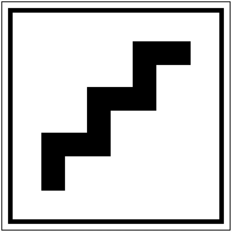 Brady - Overige pictogrammen - Informatietekens - Trappen - PIC 461-200X200-B7541 - 250562 - 86250562 Betaalbaar