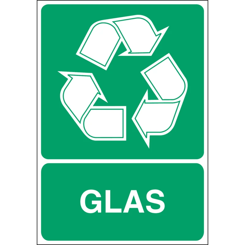 Brady - Overige pictogrammen - Recyclagepictogram - Glas - GLAS - STN 116-210X297-B7541 - 251292 - 86251292 Nu Kopen