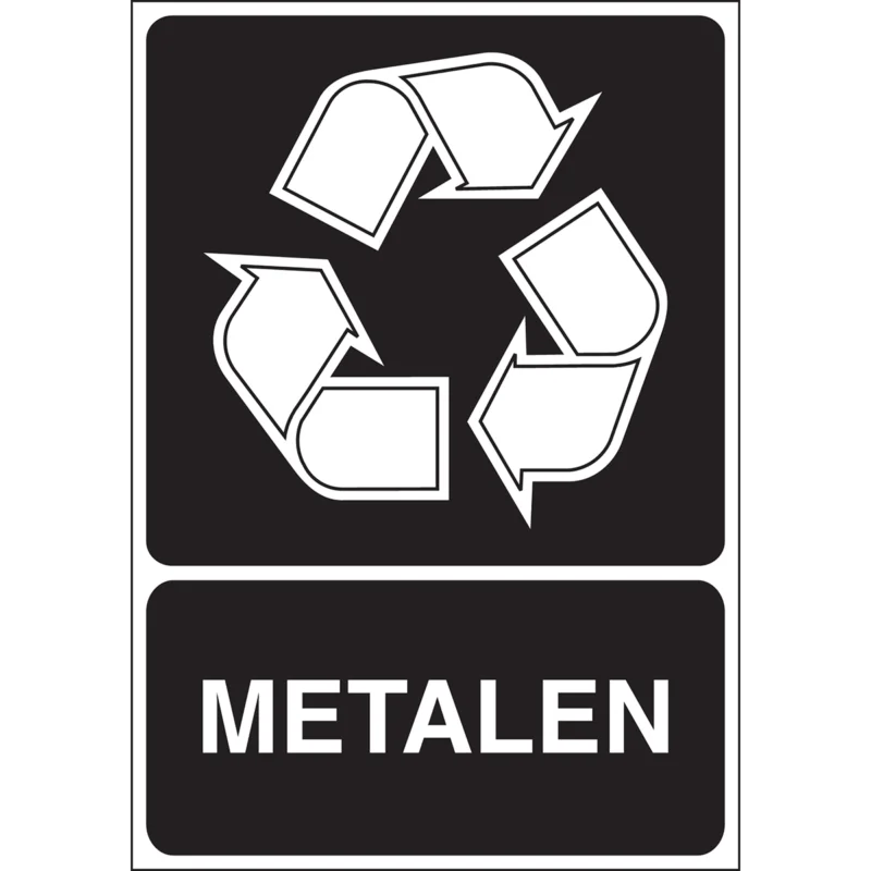Brady - Overige pictogrammen - Recyclagepictogram - Metalen - METALEN - STN 119-210X297-B7541 - 251295 - 86251295 Laatste Kans
