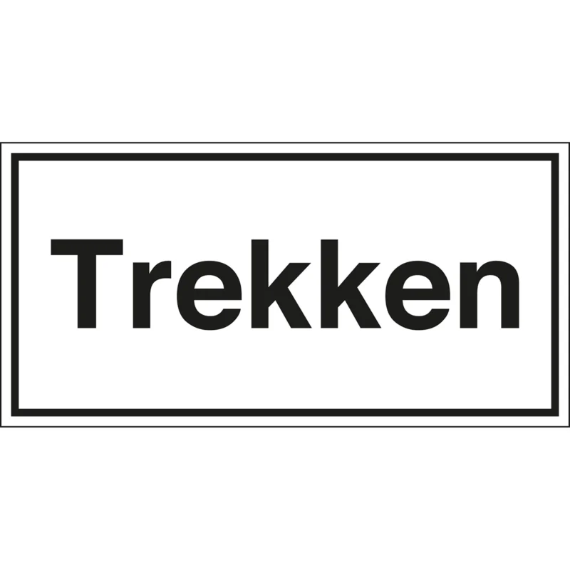 Brady - Overige pictogrammen - Informatietekens - Trekken - Trekken - STN 782-105X052-B7541 (BRANDED) - 251602 - 86251602 Merkproduct