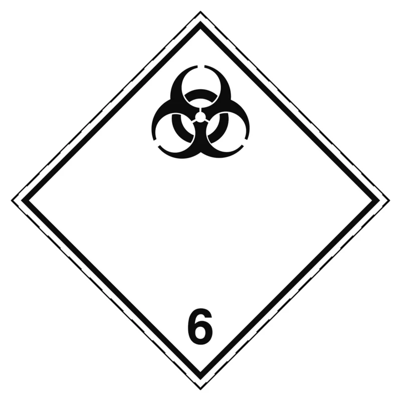 Direct Beschikbaar Brady - Gevaarlijke stoffen pictogram - Vervoerspictogram - Gevaar voor besmettelijke stoffen - ADR 6.2-200*200-B7541 - 257535 - 86257535