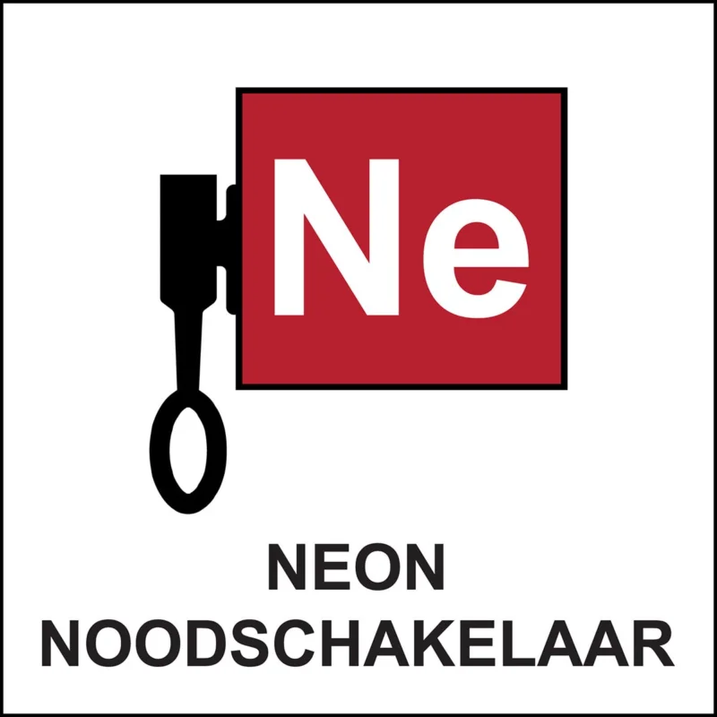 Bestel Nu Brady - Overige pictogrammen - Informatietekens - Locatieaanduiding neon noodschakelaar - NEON NOODSCHAKELAAR - STN 1013-200X200-B7527 - 803535 - 86803535