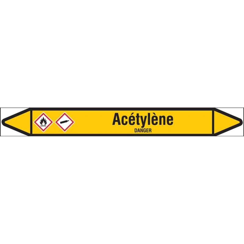 Bestel Nu Leidingmarkering rol - ACÉTYLÈNE250X26RL-T1-LL-P2
