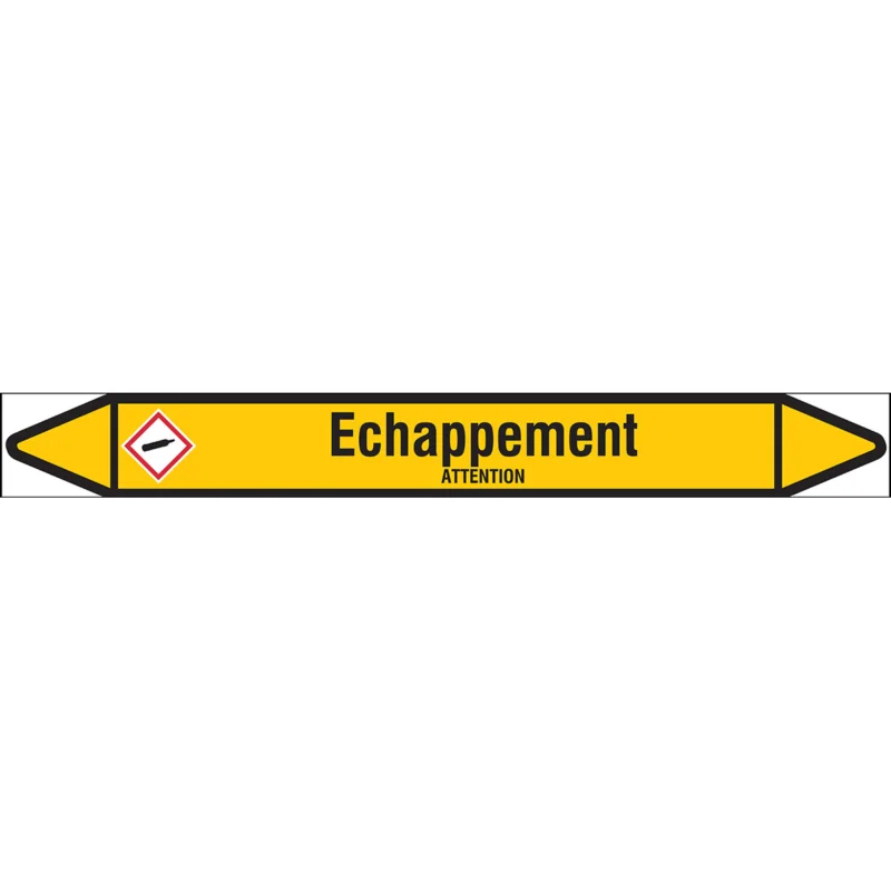 Aanbieding Leidingmarkering rol - ECHAPPEMENT250X26RL-T1-LL-P2